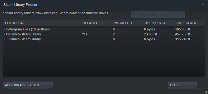 Thêm thư mục cài games cho Steam trên cùng một ổ đĩa 1