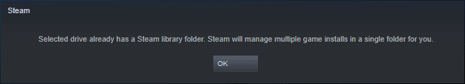 Thêm thư mục cài games cho Steam trên cùng một ổ đĩa 2