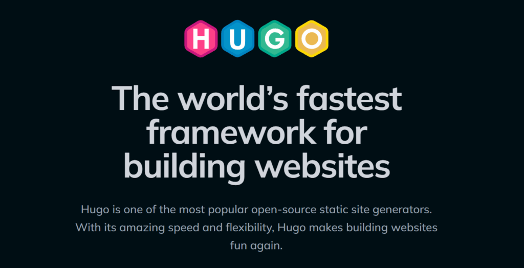Hugo website